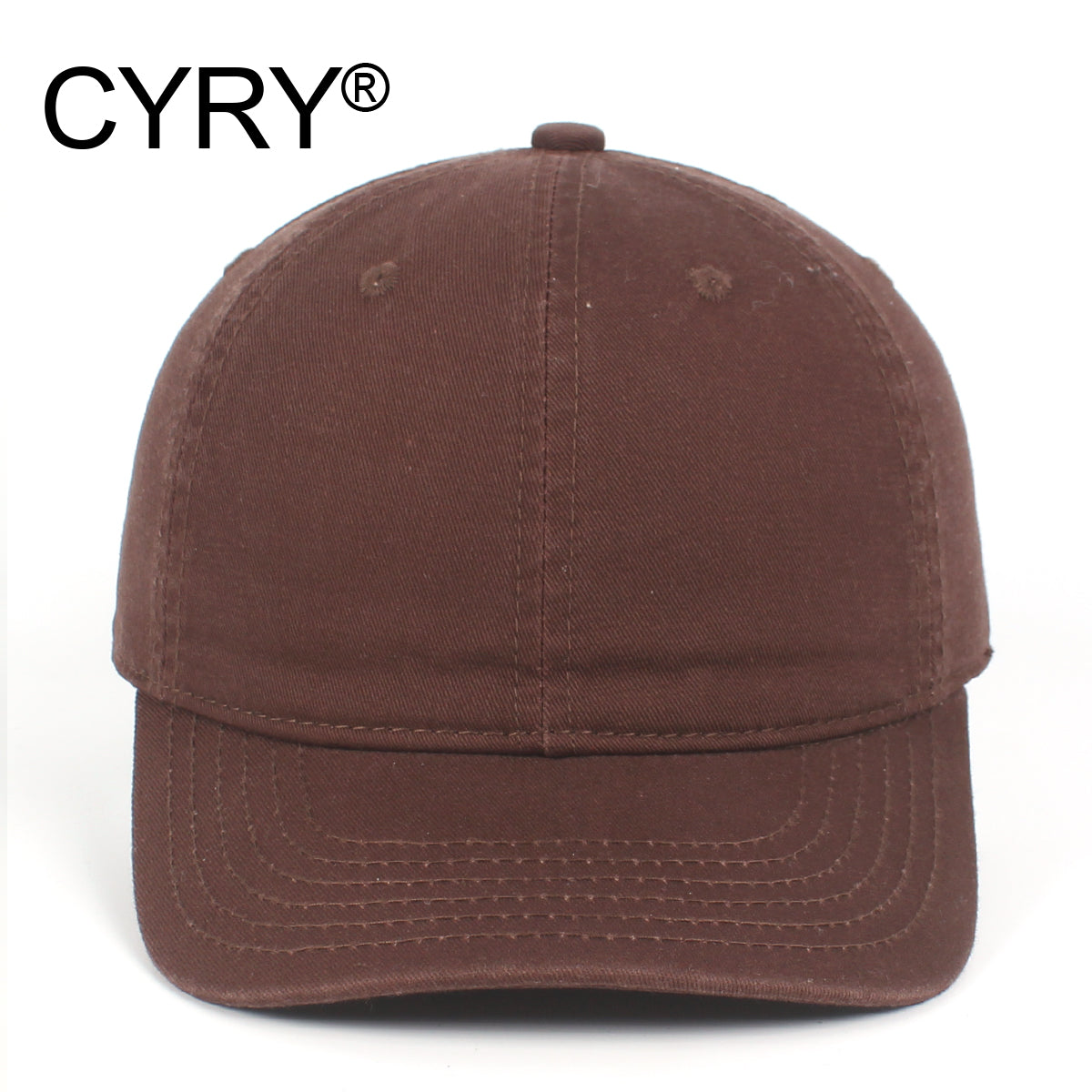 CYRY® 100% Cotton Baseball Cap, Customizable 6-Panel Hat with Metal Buckle, for Men & Women All Seasons