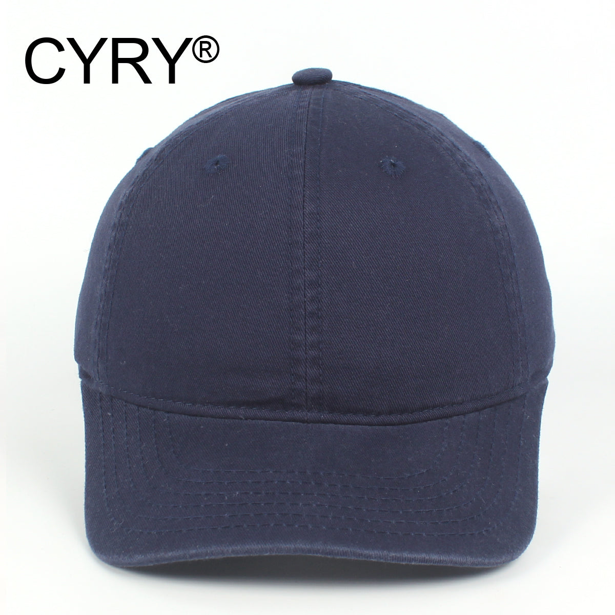 CYRY® 100% Cotton Baseball Cap, Customizable 6-Panel Hat with Metal Buckle, for Men & Women All Seasons