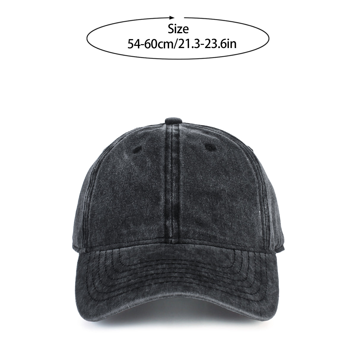Custom Washed Vintage Unstructured Baseball Cap – Soft, Durable &amp; Adjustable, Unisex Perfect Summer Sun Hat