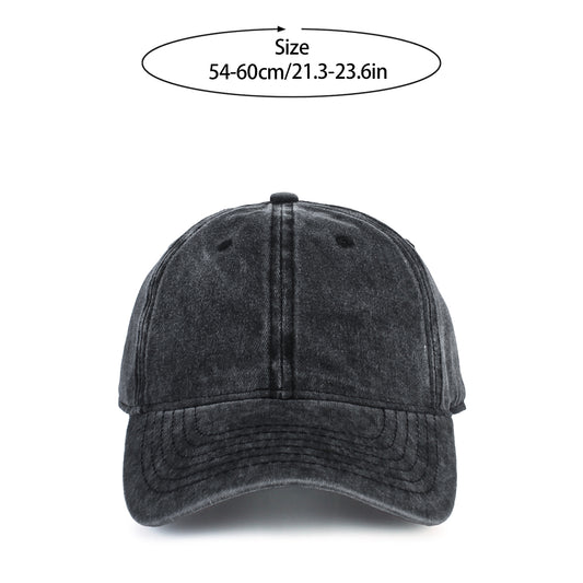 Custom Washed Vintage Unstructured Baseball Cap – Soft, Durable &amp; Adjustable, Unisex Perfect Summer Sun Hat