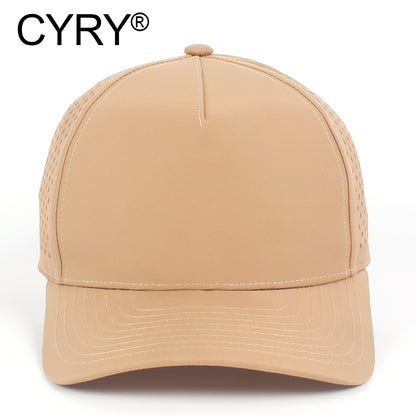 CYRY® Structured Quick Dry Baseball Cap, 100% Polyester 5-Panel Hard Top Hat for Men & Women