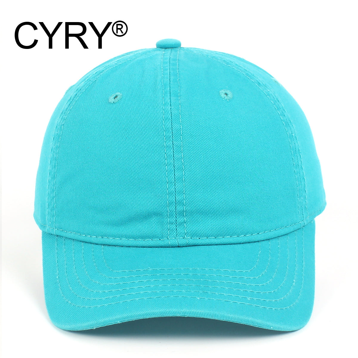 CYRY® 100% Cotton Baseball Cap, Customizable 6-Panel Hat with Metal Buckle, for Men & Women All Seasons