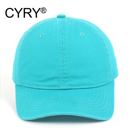 CYRY® 100% Cotton Baseball Cap, Customizable 6-Panel Hat with Metal Buckle, for Men & Women All Seasons