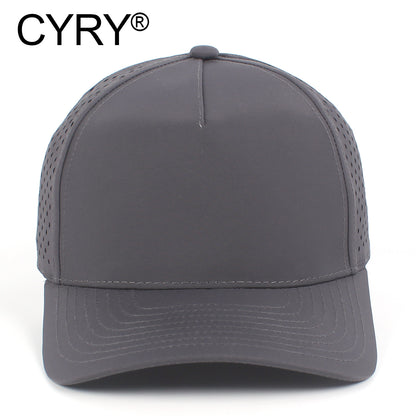 CYRY® Structured Quick Dry Baseball Cap, 100% Polyester 5-Panel Hard Top Hat for Men & Women