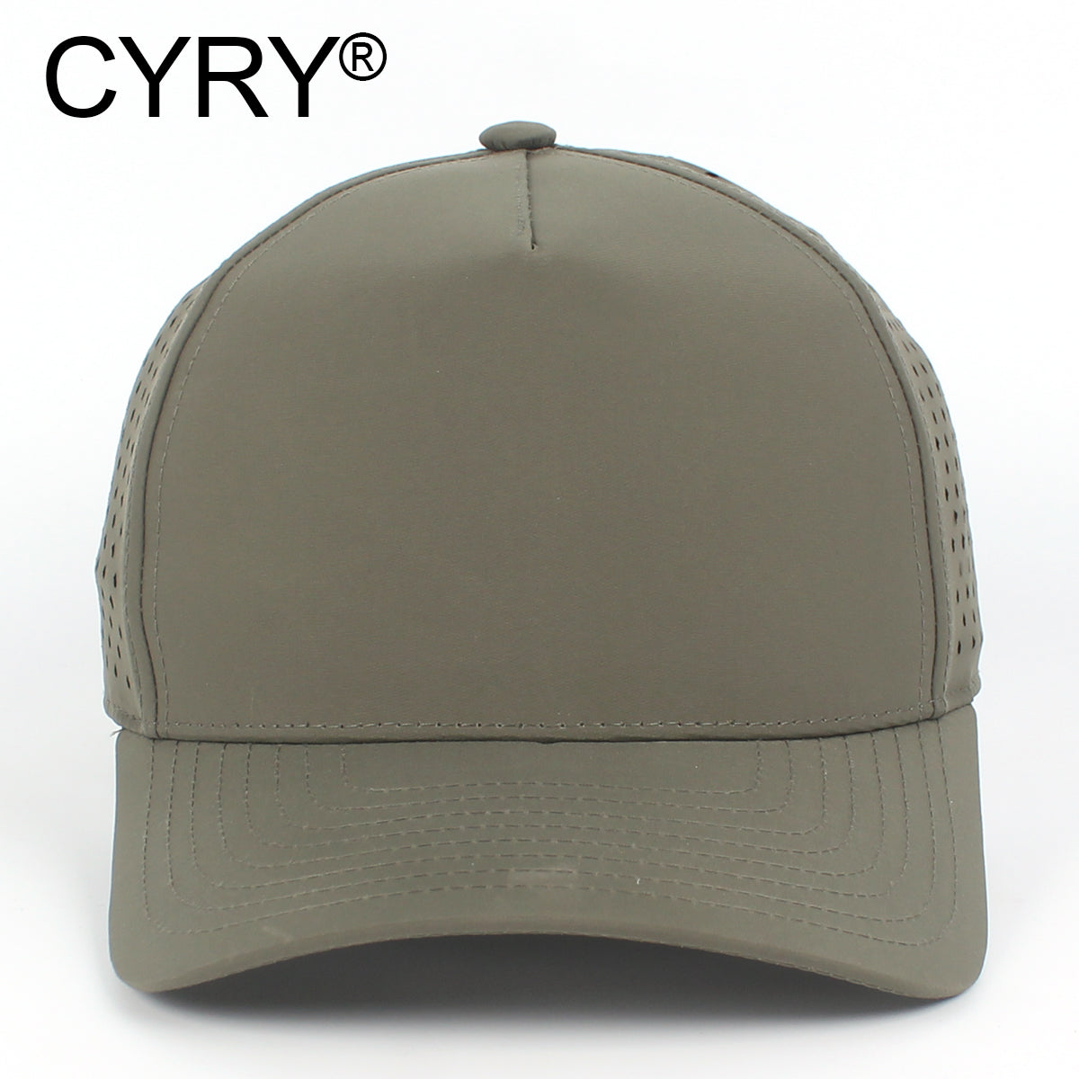 CYRY® Structured Quick Dry Baseball Cap, 100% Polyester 5-Panel Hard Top Hat for Men & Women
