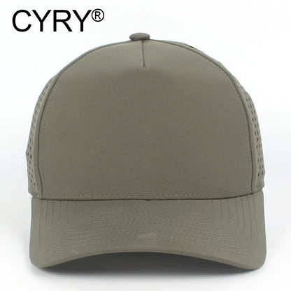 CYRY® Structured Quick Dry Baseball Cap, 100% Polyester 5-Panel Hard Top Hat for Men & Women