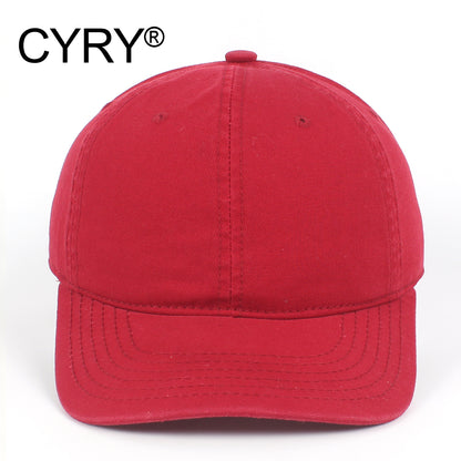 CYRY® 100% Cotton Baseball Cap, Customizable 6-Panel Hat with Metal Buckle, for Men & Women All Seasons