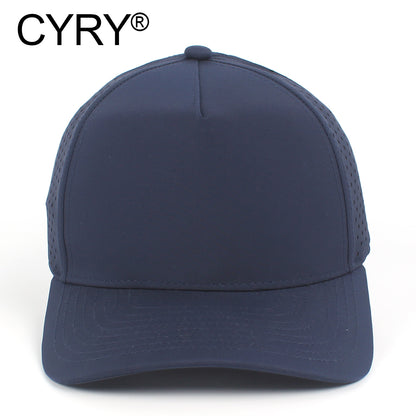 CYRY® Structured Quick Dry Baseball Cap, 100% Polyester 5-Panel Hard Top Hat for Men & Women