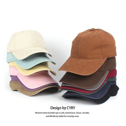 Premium Quality 100% Cotton Custom Baseball Cap, Washed Unisex Dad Hat with Adjustable Buckle