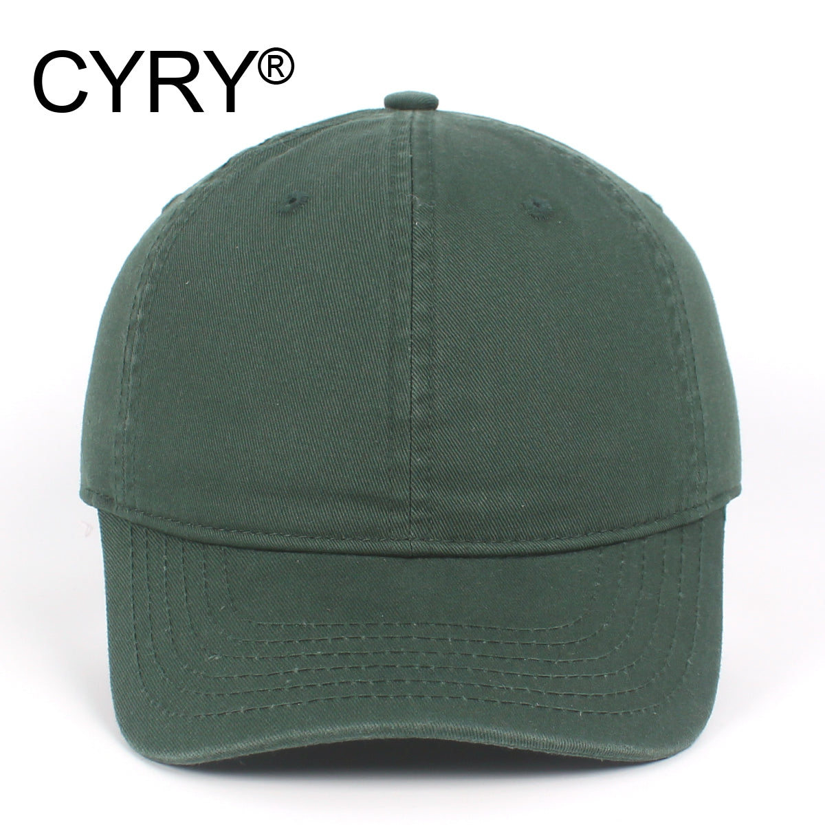 CYRY® 100% Cotton Baseball Cap, Customizable 6-Panel Hat with Metal Buckle, for Men & Women All Seasons