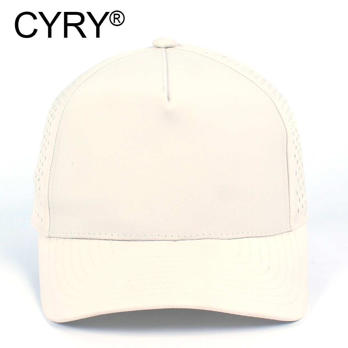 CYRY® Structured Quick Dry Baseball Cap, 100% Polyester 5-Panel Hard Top Hat for Men & Women