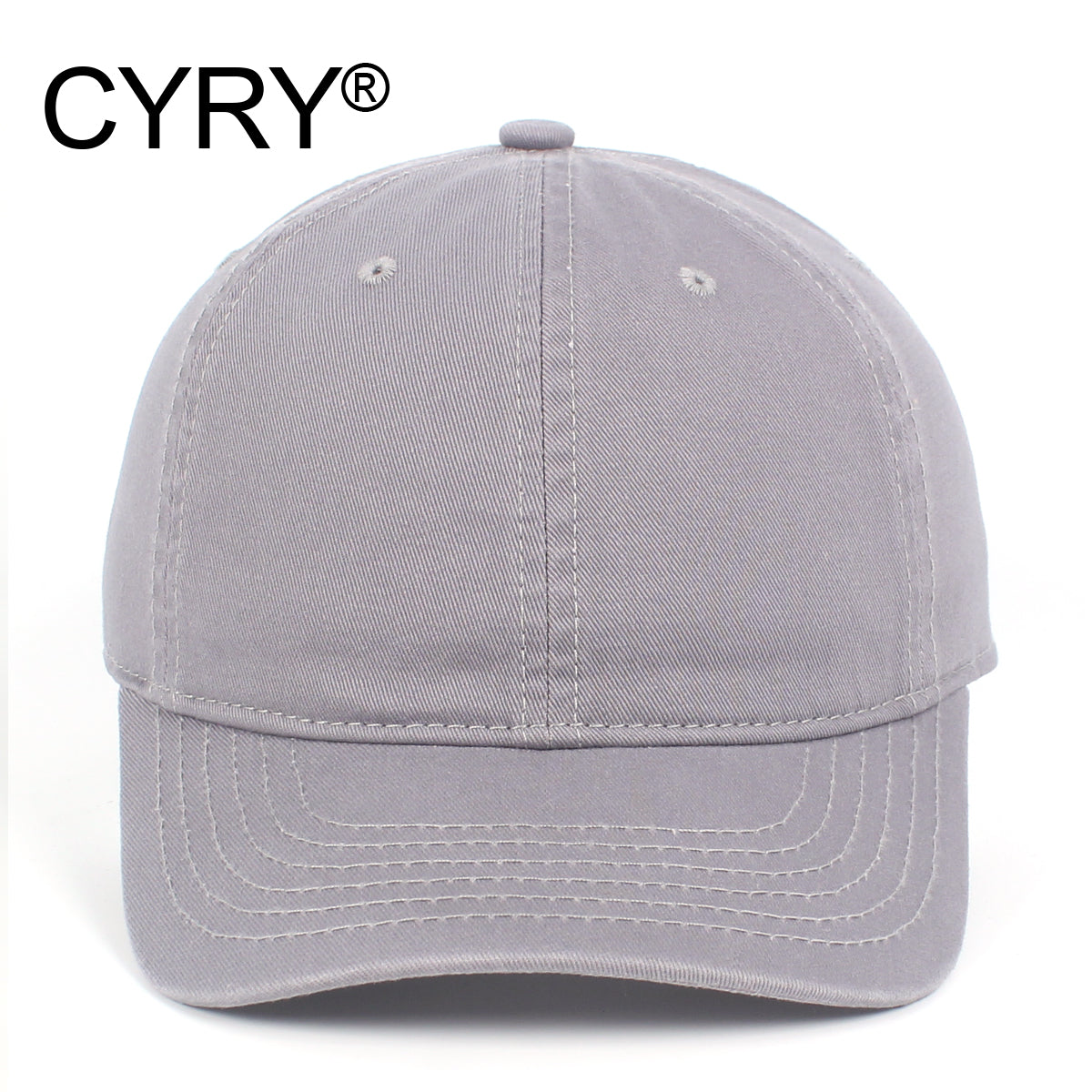 CYRY® 100% Cotton Baseball Cap, Customizable 6-Panel Hat with Metal Buckle, for Men & Women All Seasons