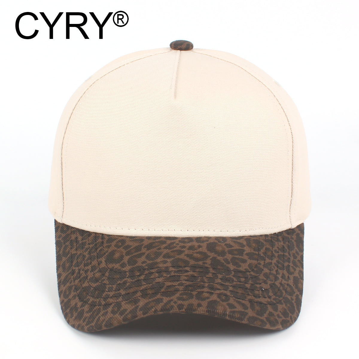 CYRY® Two-Tone 100% Cotton Baseball Cap, 5-Panel Structured Unisex Hat