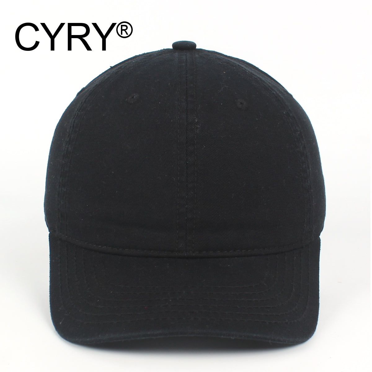 CYRY® 100% Cotton Baseball Cap, Customizable 6-Panel Hat with Metal Buckle, for Men & Women All Seasons