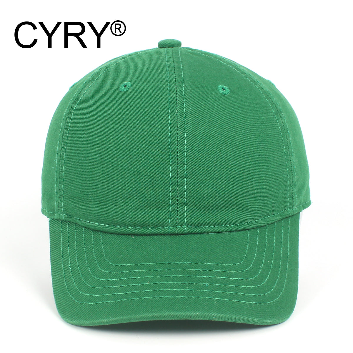 CYRY® 100% Cotton Baseball Cap, Customizable 6-Panel Hat with Metal Buckle, for Men & Women All Seasons