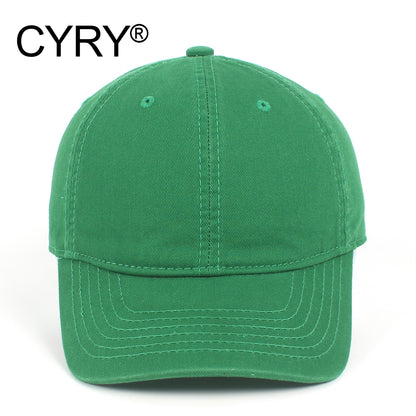 CYRY® 100% Cotton Baseball Cap, Customizable 6-Panel Hat with Metal Buckle, for Men & Women All Seasons