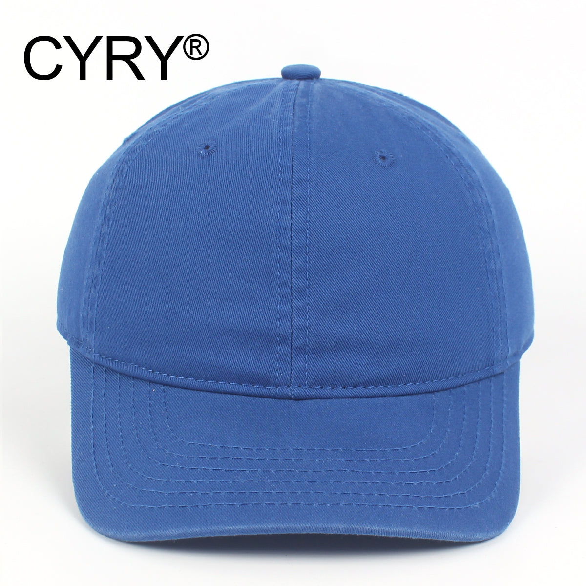 CYRY® 100% Cotton Baseball Cap, Customizable 6-Panel Hat with Metal Buckle, for Men & Women All Seasons