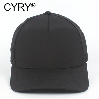 CYRY® Structured Quick Dry Baseball Cap, 100% Polyester 5-Panel Hard Top Hat for Men & Women