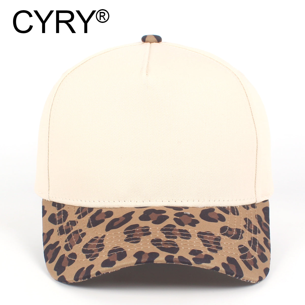 CYRY® Two-Tone 100% Cotton Baseball Cap, 5-Panel Structured Unisex Hat