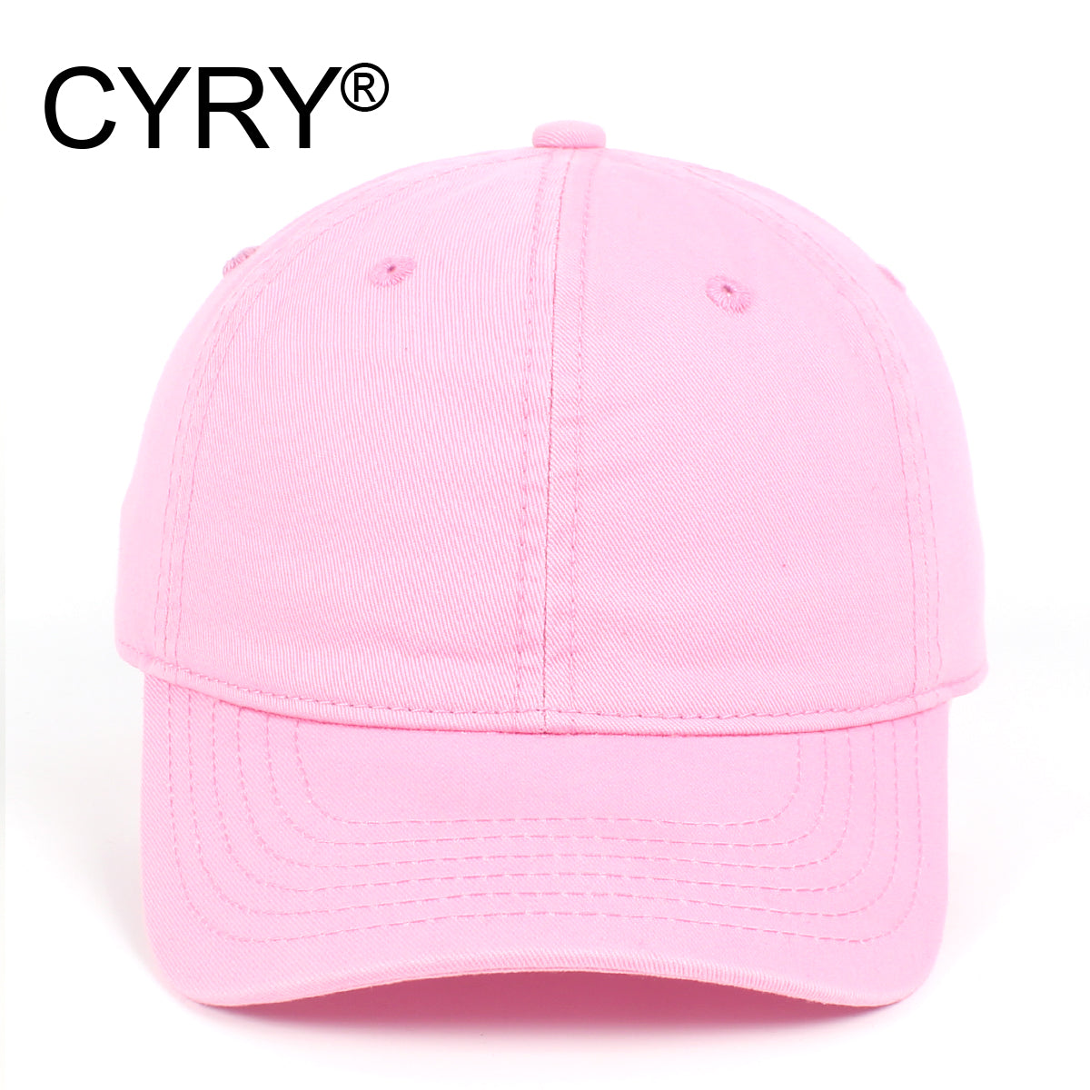 CYRY® 100% Cotton Baseball Cap, Customizable 6-Panel Hat with Metal Buckle, for Men & Women All Seasons